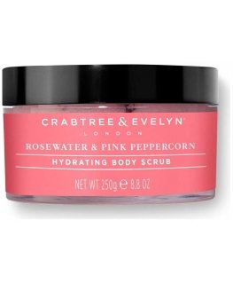 Crabtree & Evelyn, Rosewater & Pink Peppercorn, Hydrating, Body Scrub, 220 g