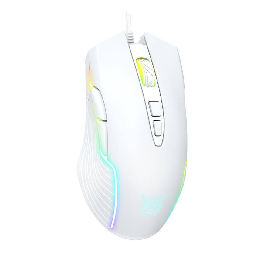 Pelė žaidimams onikuma CW905 balta su laidu – 2