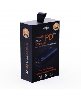 Verico Power Pro PD Litium polymeeri (LiPo) 30000 mAh musta