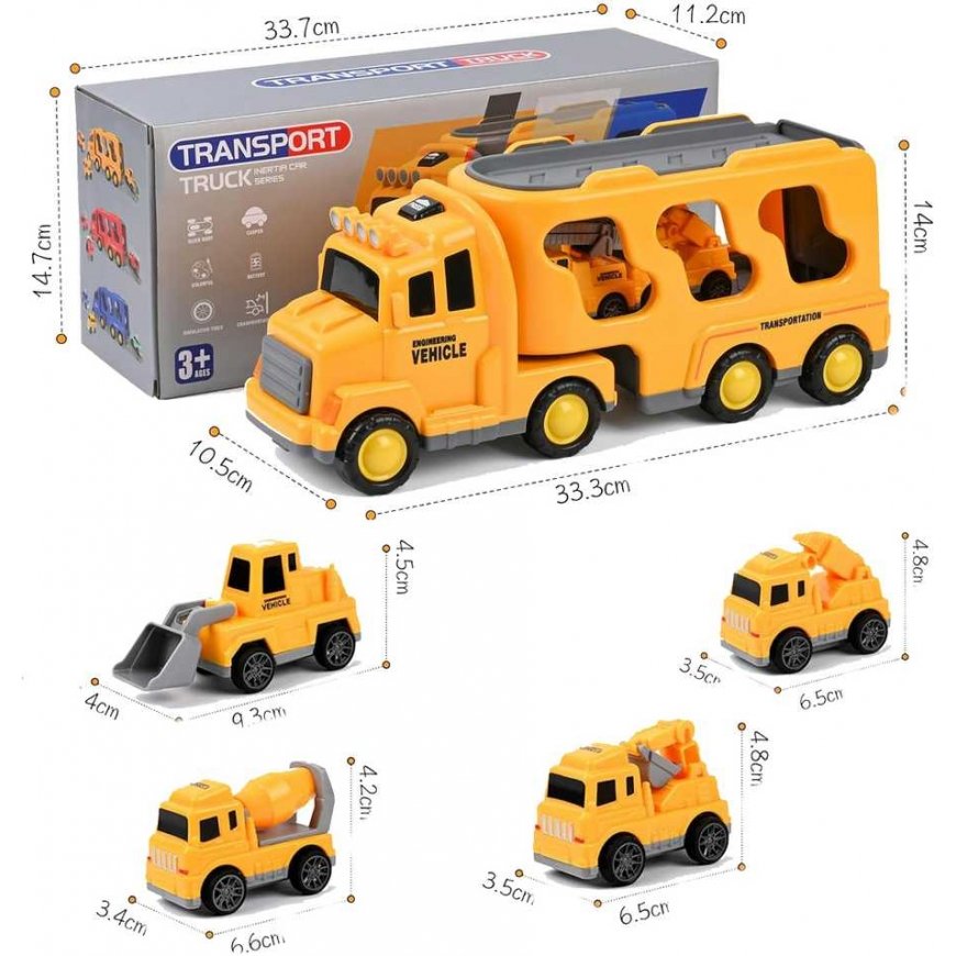 Woopie Tralas car set 5 cars - roadside assistance – 4