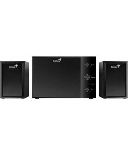 Computer Speakers Computer Speakers Genius Speakers SW-2.1 350, 2.1, 15W, Black, Controller, Bass and Treble Control, 3.5mm Jack