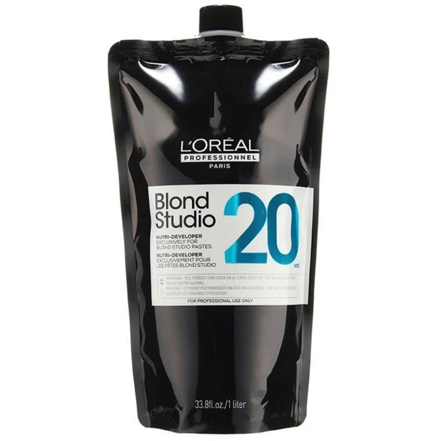Oksidacinė emulsija L'oreal Professionnel Blond Studio Nutri - Developer 6% 20vol. 1000ml – 3
