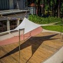 Żagiel przeciwsłoneczny 3,6 x 3,6 x 3,6 m ecru PATIO Żagiel przeciwsłoneczny 3,6 x 3,6 x 3,6 m ecru PATIO
