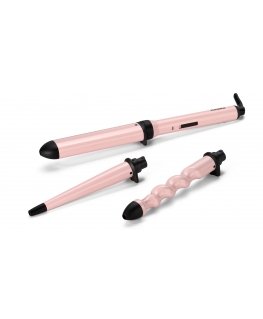 BaByliss Curl & Wave Trio Lokitangid Soe Must, Roosa 58 W 2,5 m