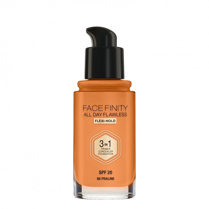 Max Factor Facefinity All Day Flawless 3 in 1 Foundation Pumppupullo Rasva (aine) 88 PRALINE – 2