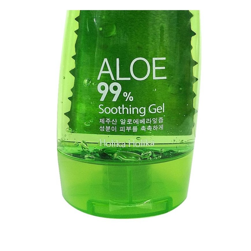 Holika Holika Aloe 99% Soothing Gel raminamasis alavijų gelis kūnui ir veido odai, 250 ml – 5