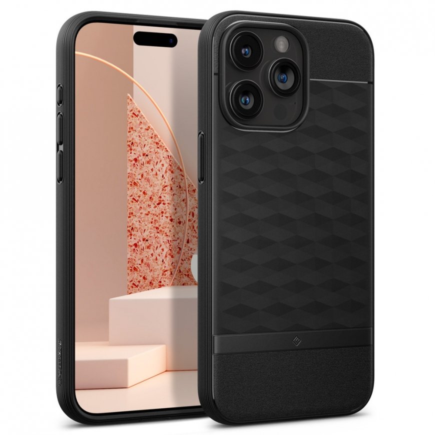 Spigen Case Caseology Parallax Mag mobilo telefonu apvalks 17 cm (6.7") Aploksne Melns
