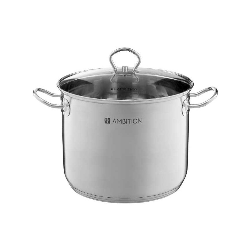 Ambition Tall pot in stainless steel