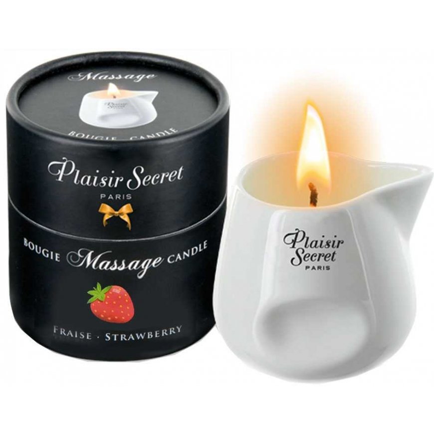 Plaisir Secrets Massage candle Strawberry 80ml – 2