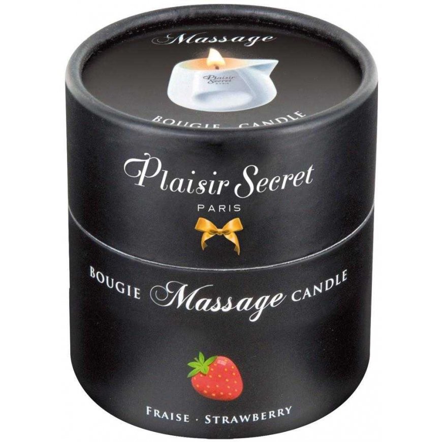 Plaisir Secrets Masažo žvakė Braškių 80ml – 5