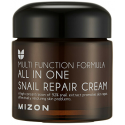 Multifunctional face cream All in One Snail Repair Creamy Mizon with snail extract, 75 ml
