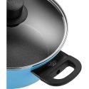 Puodas indukcyjny su dangteliu Ballarini Caprera - 24 cm, Mėlyna