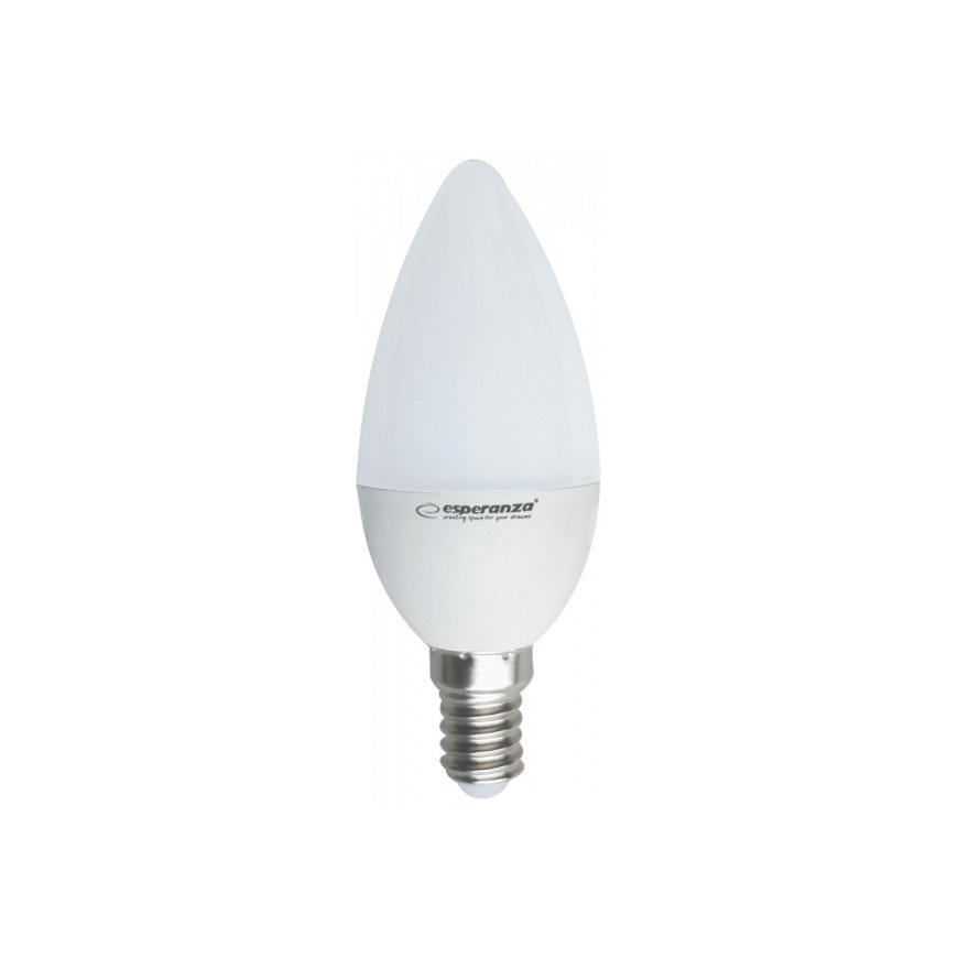 Esperanza ELL146 LED spuldze Silti balta 3000 Kelvina grādos 6 W E14
