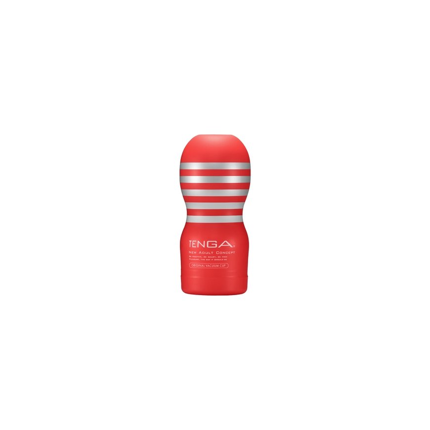 Tenga Original Vacuum Cup Male stroker Red, Silver Thermoplastic elastomer (TPE)