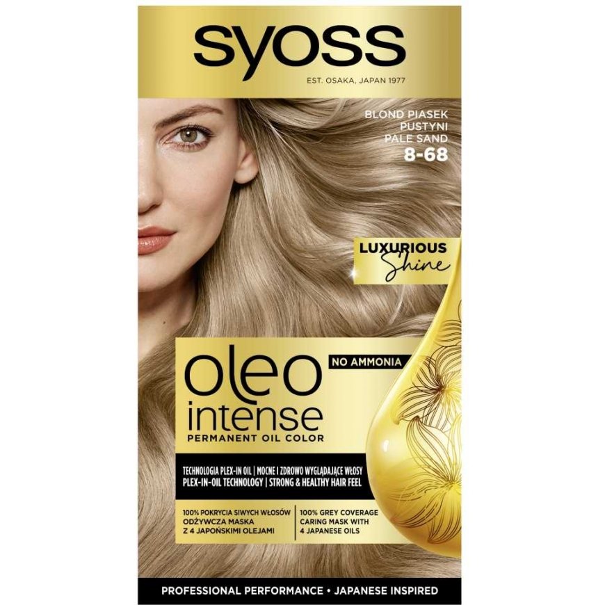 Hair dye Syoss Oleo, Intensive long-lasting dyeing, with oils, 8-68 Blond Sand Desert – 4
