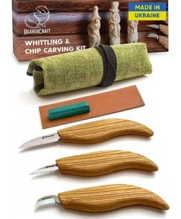 Carving set BeaverCraft S15 5 pcs. for wood carving