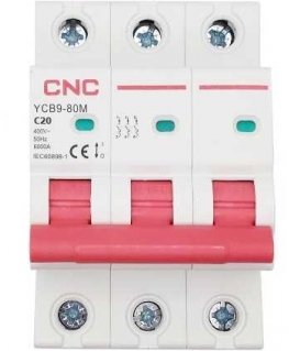 CNC Automatic switch, 3P, 20A, class C, 6kA