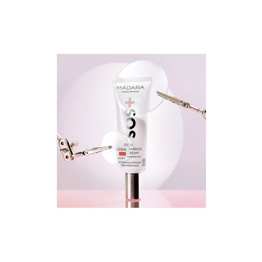 MÁDARA Cosmetics SOS Rich Hydra-Barrier CICA Cream Dieninis kremas Veidas 40 ml – 5