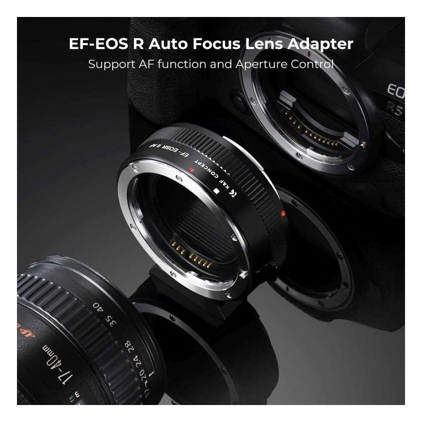 Kampf Adapter bagnetowy K&F Concept - Canon EF / Canon RF – 2