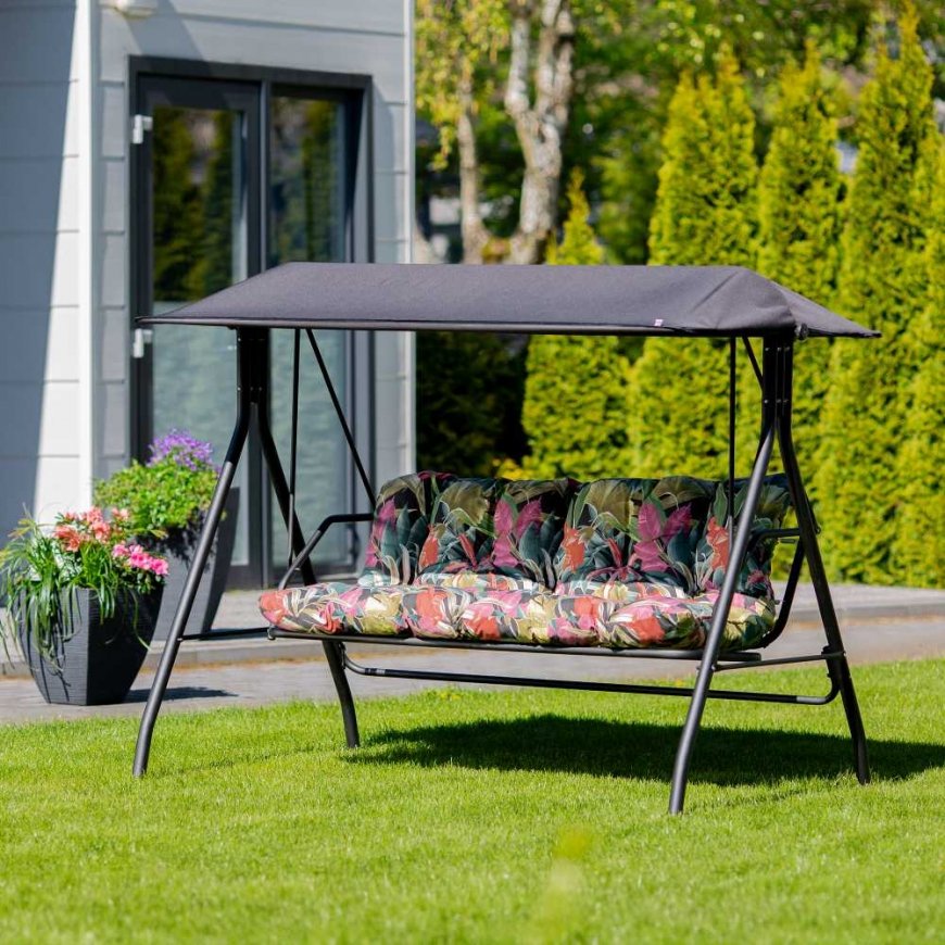 Patio Huśtawka ogrodowa Marbella Black Edition