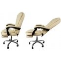 Office chair with footrest - white Malatec 23287