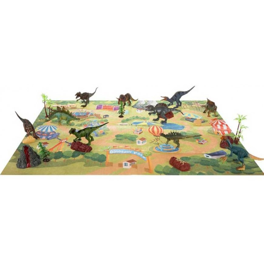 Woopie Dinozaurų FigūrųRinkinys XXL + Kilimėlis "Priešistorinis Pasaulis" – 4