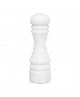 Pepper mill i soli drawnenia 17 cm Chess white lacquered AMBITION