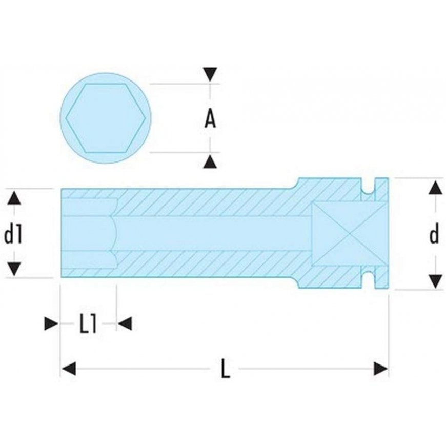 Facom NS.23LA impact socket – 2