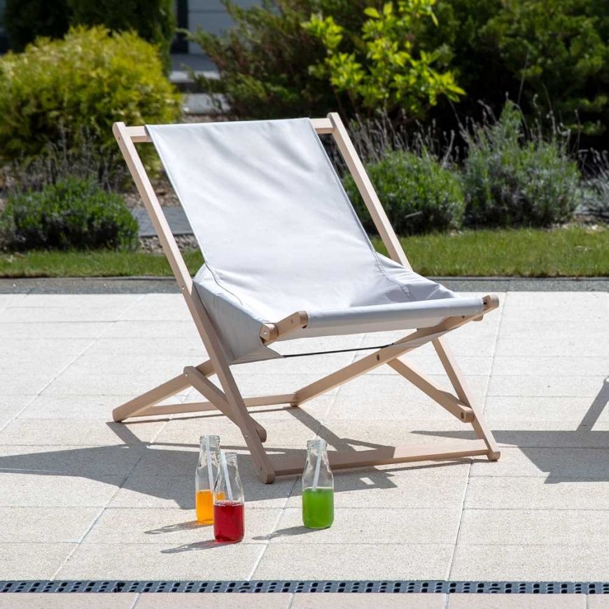 Leżak sodo drewniany Gozo Komfort pilka PATIO – 2