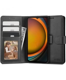 Kaardivahega mobiiliümbris Tech-Protect Xcover7 Wallet, must
