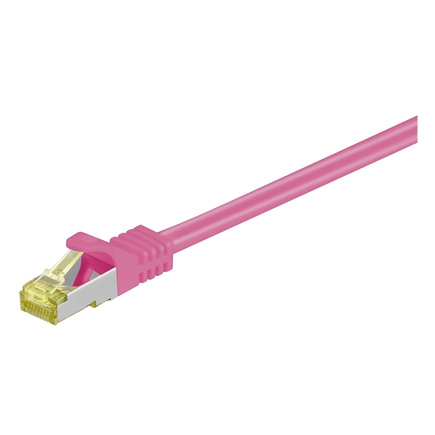 Goobay RJ-45 CAT7 5m võrgukaabel Magenta S/FTP (S-STP)