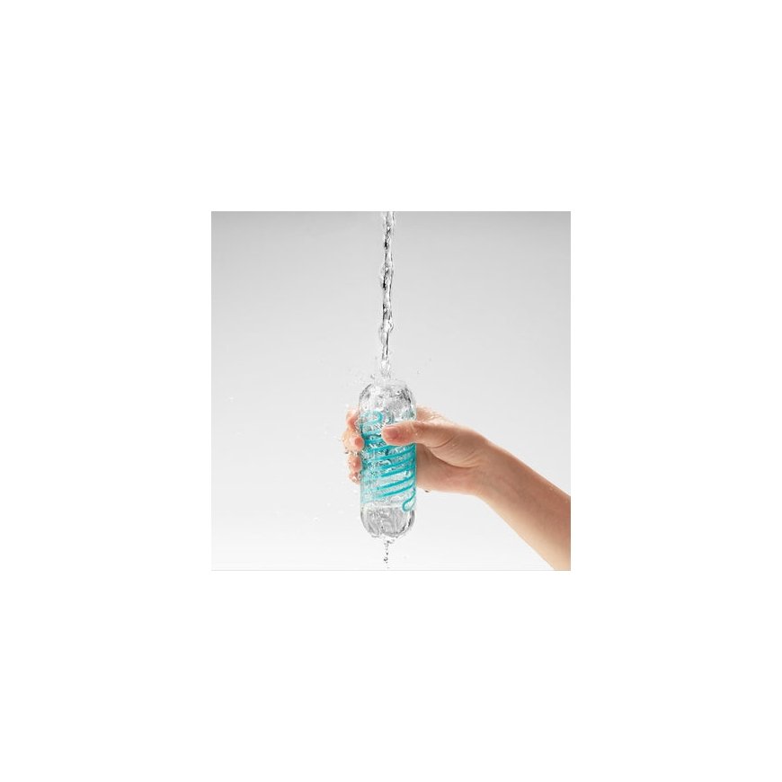 Tenga Spinner - 04 Pixel Male stroker Blue, Transparent – 3
