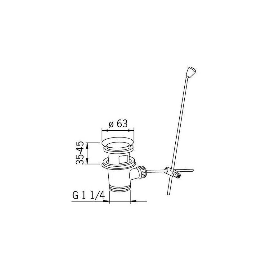 Dugno vožtuvas Oras 552051, Ø 63 mm – 3