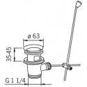 Dugno vožtuvas Oras 552051, Ø 63 mm Dugno vožtuvas Oras 552051, Ø 63 mm