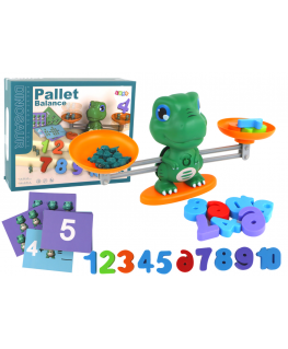 Lean Toys Educational toy dinosaur scale math steps