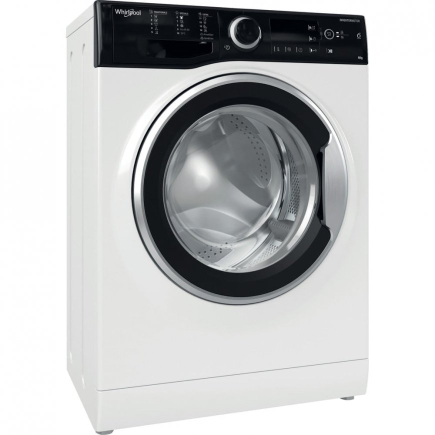 Whirlpool WRBSB 6249 S EU washing machine Front-load 6 kg 1200 RPM Black, White