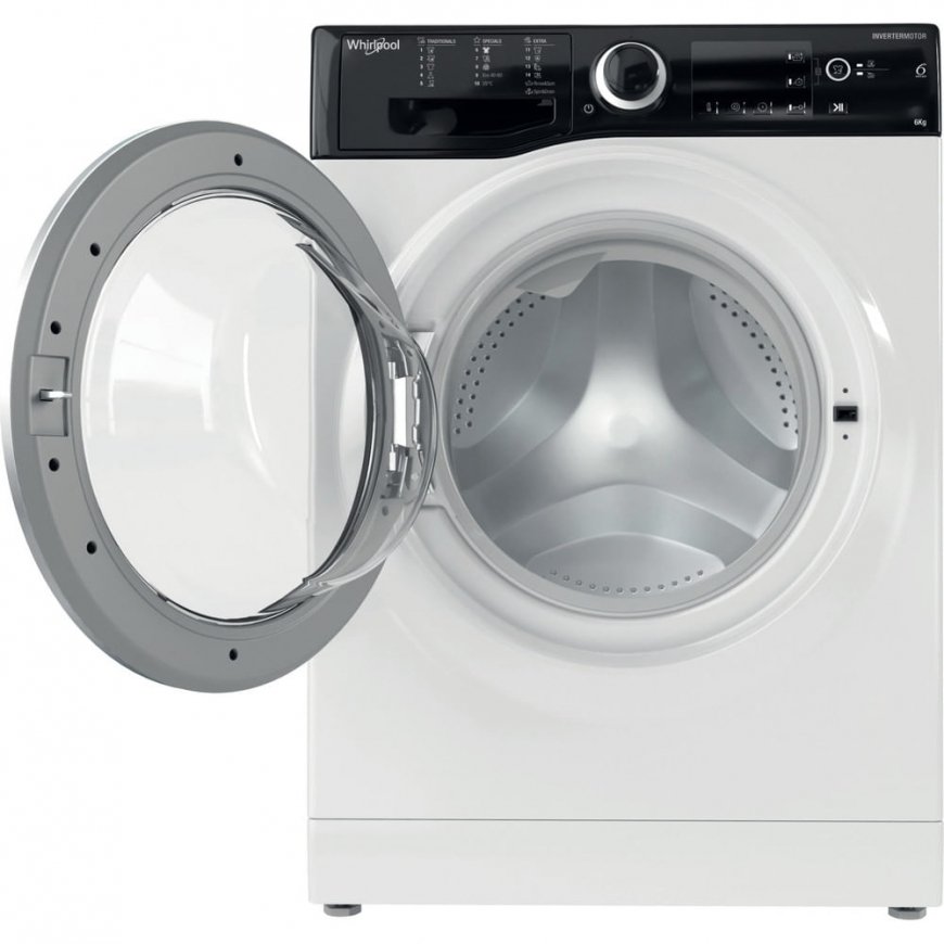 Whirlpool WRBSB 6249 S EU Pesukone Edestä täytettävä 6 kg 1200 RPM musta, Valkoinen – 3