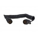 Electric spiral cable with plugs 7 pins 12v 6 m amio-02390