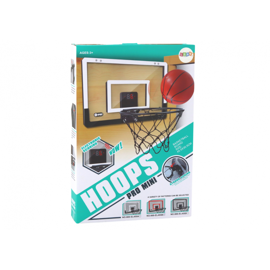Lean Toys Basketball Backboard, Electronic Basket, Point Counter, Sounds – 4