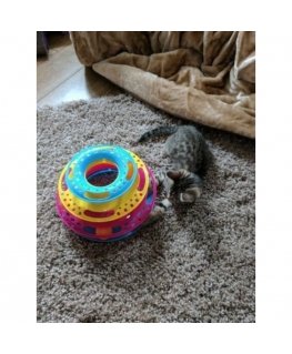Cat toy - Trixie Playing rod fish, plastic|plush, 46 cm