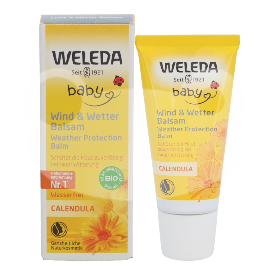 Weleda protective cream against bad weather and wind for children with calendula Baby Calendula protective balm 30ml – 2
