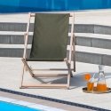 Gozo Classic khaki PATIO sodo wooden deckchair Gozo Classic khaki PATIO sodo wooden deckchair