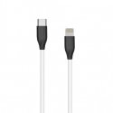 Extra Digital Silicone cable USB Type-C - Lightning (white, 1m)