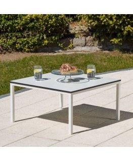 Garden table Agat white 68 x 68 cm PATIO