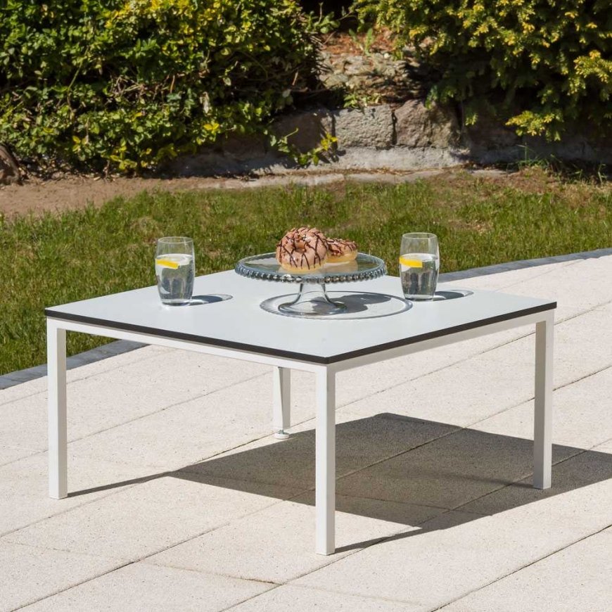 Staliukas sodo Agat balta 68 x 68 cm PATIO