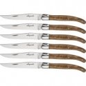 Jean Dubost Laguiole 6 pcs. Peilis Set, Acrylic Raudona