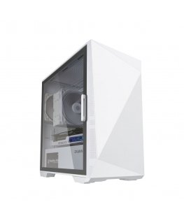 Zalman Z1 Iceberg White - mATX Mid Tower PC Case/Pre-installed fan 2 x 120mm in Mini Tower Valkoinen