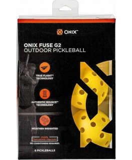 Onix Fuse G2 Piklbolo kamuoliukai, 6 vnt. geltona