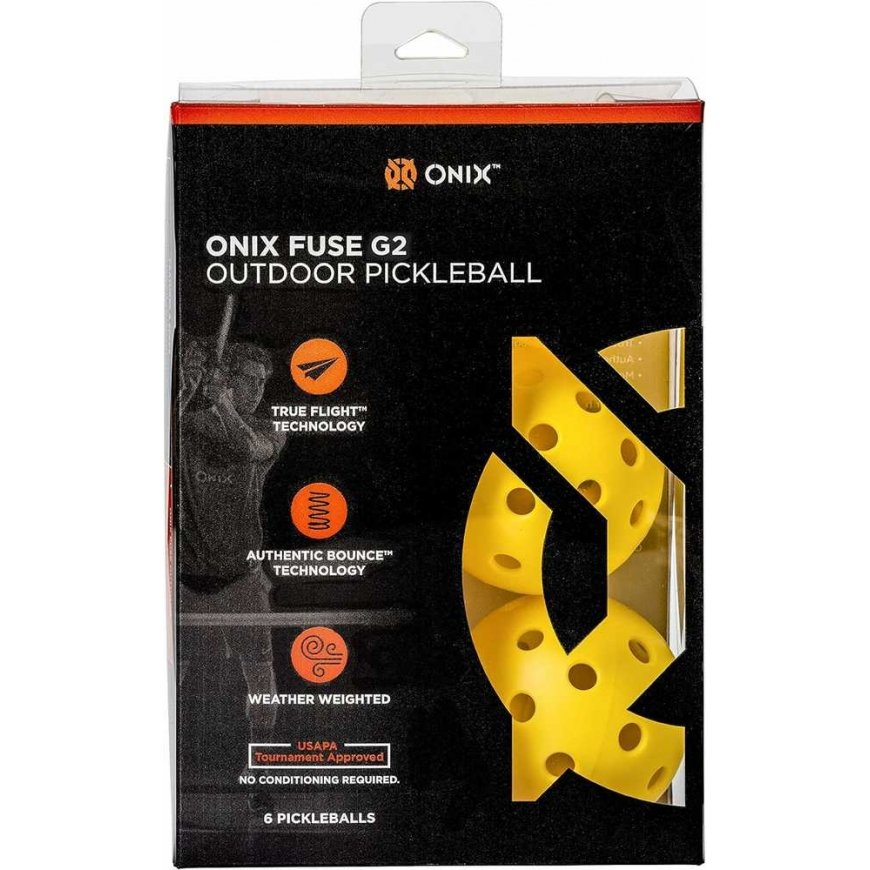Onix Fuse G2 Pickleball balls, 6