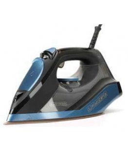 Black & Decker BXIR2801E Sauso ir garų tipo lygintuvas Keraminis padas 2800 W Juoda, Mėlyna